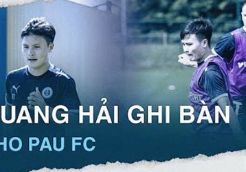 Trọn vẹn siêu phẩm chân trái của Quang Hải cho Pau FC ở trận thắng 5-0 trước Landes 